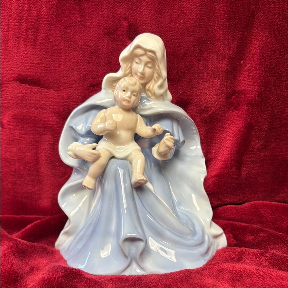 Autom Vintage Porcelain Mother and Child Figurine